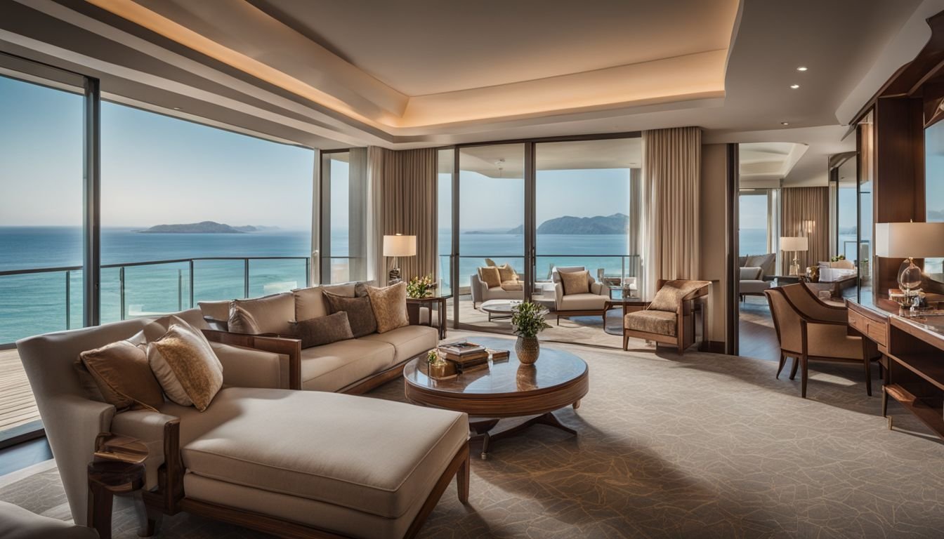 Ocean Horizon Suite living salon with panoramic sea view